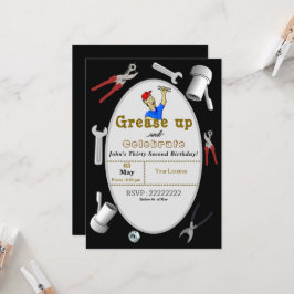 Convite Aniversário do Mecânico