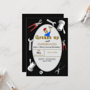 Convite Aniversário do Mecânico