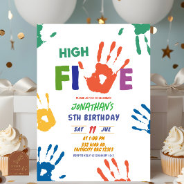 Convite Aniversário do Menino de High Five