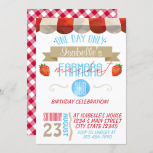 Convite Aniversário do mercado dos fazendeiros