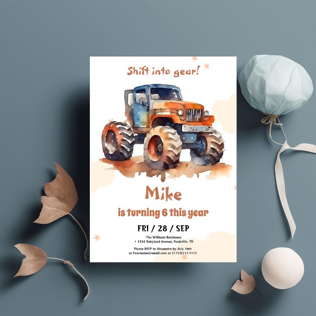 Convite Aniversário do Monstro da Aquarela (Criador carregado)