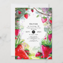 Aniversário do Morango Encantado Encantado Encanta