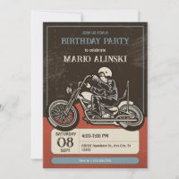 Aniversário do motociclista