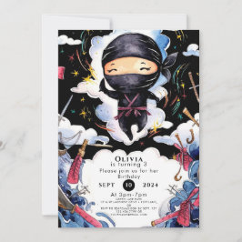 Convite Aniversário do Ninja Personalizado Magnético