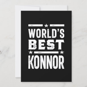 Convite Aniversário do Nome Personalizado Konnor