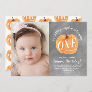 Convite Aniversário do outono da abóbora da queda do