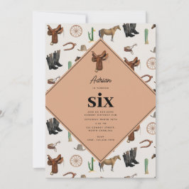 Convite Aniversário do País Rodeio Ocidental da Cowboy