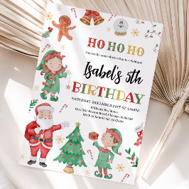Convite Aniversário do Papai Noel e dos Elfos