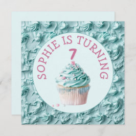 Convite Aniversário do partido Buttercreme