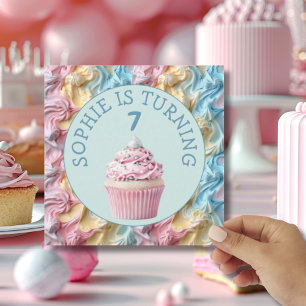 Convite Aniversário do partido Buttercreme