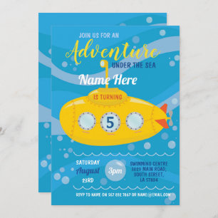 Convite Aniversário do Partido da Nadagem Submarina, Convi