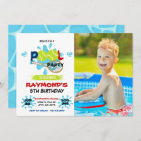 Aniversário do Partido da Piscina de Foto Tênis