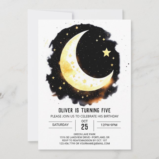 Convite Aniversário do Partido das Maravilhas Celestiais (Frente)