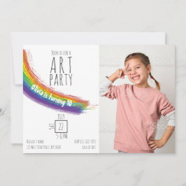 Convite Aniversário do Partido de Arte de Cor