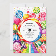 Aniversário do Pastel Candyland Magnético