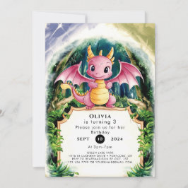 Convite Aniversário do Pastel Majestexpressas Dragon