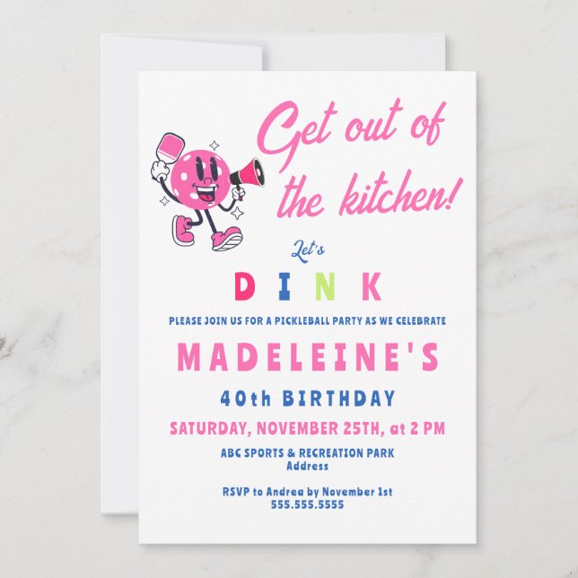 Convite Aniversário do Pickleball (Frente)
