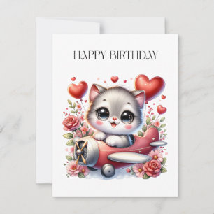 Convite Aniversário do Piloto de Gatinhos