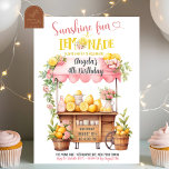 Convite Aniversário do Pink Lemonade Stand Kid<br><div class="desc">Pink Lemonade Stand Kid's Birthday</div>