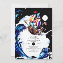 Aniversário do Pirata do Tesouro Mágico Infantil