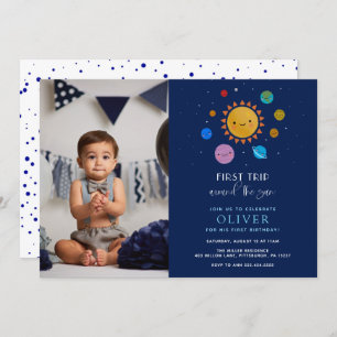 Convite Aniversário do Planeta Primeira Viagem em Torno do