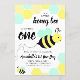 Convite Aniversário do ponto morto do género da abelha do