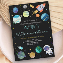 Aniversário do Primeiro Astronauta Foguete Galáxia