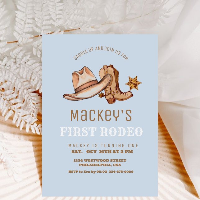 Convite Aniversário do Primeiro Rodeo Rodeo (Criador carregado)