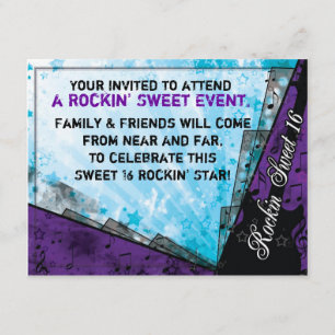 Convite Aniversário do Rockin Sweetuth