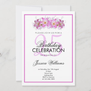 Convite Aniversário do Romântico Belladonna Llírios