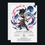 Convite Aniversário do Samurai Sword Ninja Kids<br><div class="desc">Honre o espírito do samurai com o nosso Convite de Aniversário do Samurai Sword Ninja Kids. Este não é o seu convite comum; é um tributo à coragem e habilidade. O cartão editável e imprimível captura a essência de um verdadeiro guerreiro ninja, definindo o tom para uma celebração repleta de...</div>