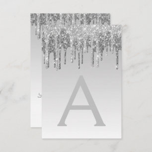 Convite Aniversário do Silver Sparkle Doce Dezesseis