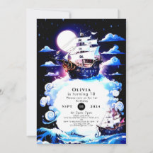 Aniversário do Simples Navio Pirata para Crianças