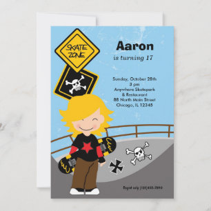 Convite Aniversário do Skateboard