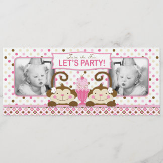 Convite Aniversário do Sorvete e Macacos Gêmeos