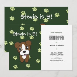 Convite Aniversário do Super Bonito Boxinho Verde