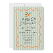 Aniversário do Tema da Citrina Verde Pequena Cutie