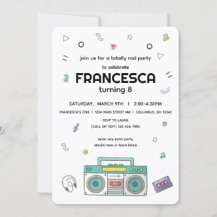 Convite Aniversário do Tema Musical Totalmente Trilha dos