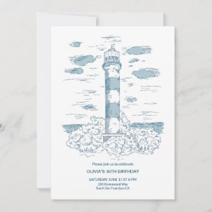 Convite Aniversário do Tema Náutico