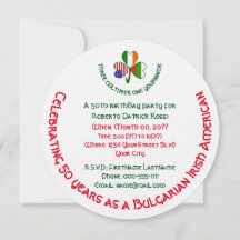 Aniversário do Trevo Búlgaro Irlandês EUA 