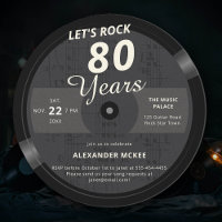 Aniversário do Vamos Rock 80 Anos Vintage LP Music