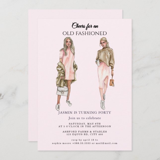 Convite Aniversário do Velho Movimento" (Frente/Verso)