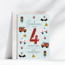 Convite Aniversário do Viagem de Emergência da Polícia Azu