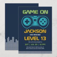 Aniversário do Video games de Jogos Azul