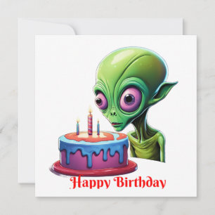 Convite Aniversário Do Visitante Celestial