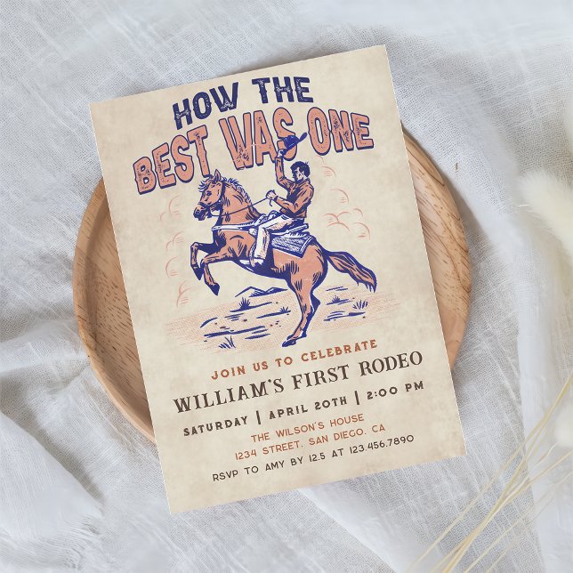 Convite Aniversário do Western Cowboy Rodeo Como Foi Melho (Criador carregado)