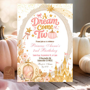 Convite Aniversário Dois Sonho da Princesa do Outono da Ab