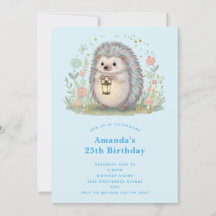 Aniversário doouriço-fofo-com-lanterna