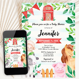 Convite Aniversário dos Animais da Exploração