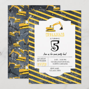 Convite Aniversário dos Caminhões e Ferramentas de Const